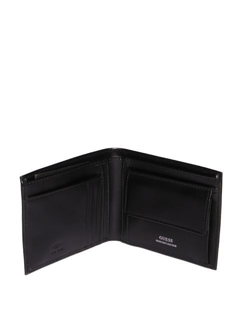 Black certosa leather billfold GUESS | SMCSLE.MADRIDLEA20-BLACK